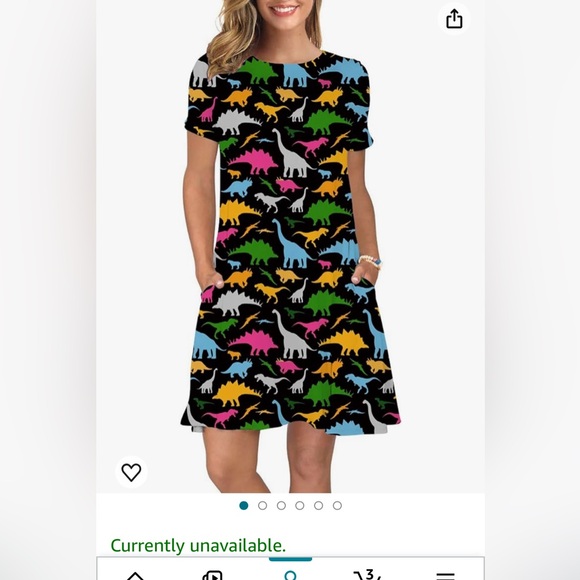 Dinosaur Dress Sz medium Sold out - Picture 1 of 3